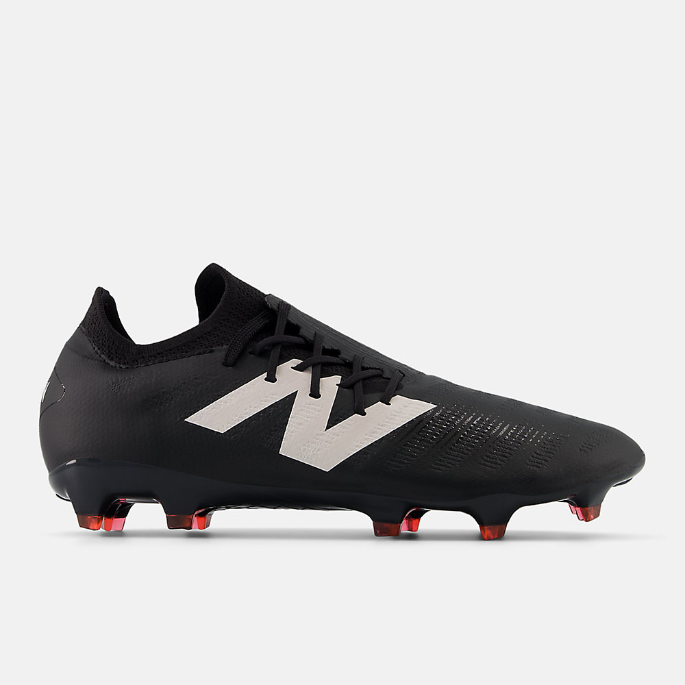 New Balance FURON DESTROY FG V7+ Shoes Black with White and True Red